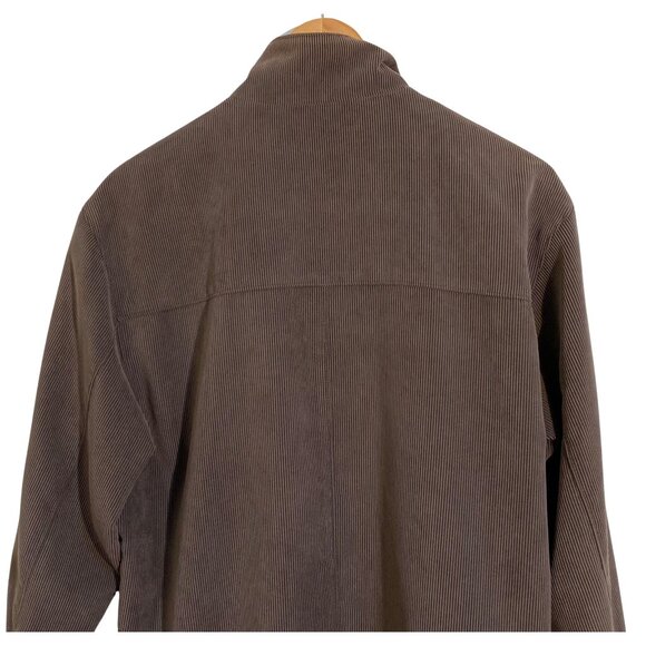 JACK TAYLOR Brown Corduroy Men’s Vintage Jacket w/ Full Zip & Collar Sz. S / 95 - Picture 7 of 10